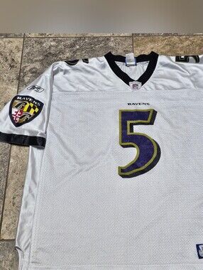 Men's Reebok Baltimore Ravens Joe Flacco #5 NFL Jersey XXL 2XL